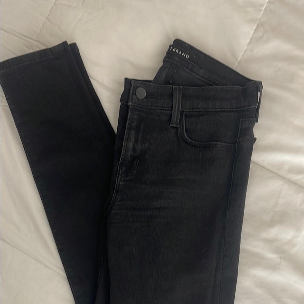J Brand Black Vanity Skinny Leg Jeans Premium Denim